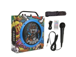 Altavoz De Baile Bluetooth Inalámbrico Portátil Con Subwoofer Y Karaoke Para Exteriores