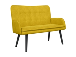 Maison Exclusive - Sofá De 2 Plazas Amarillo 115 X 61 X 87 Cm Pwned_by_lord666_ywh