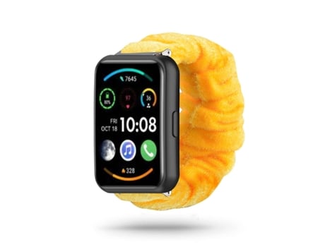 Correa Huawei Watch Fit 2 Pulsera Scrunchie Amarillo