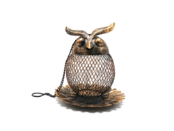 Comedero para pájaros con forma de búho para aves silvestres