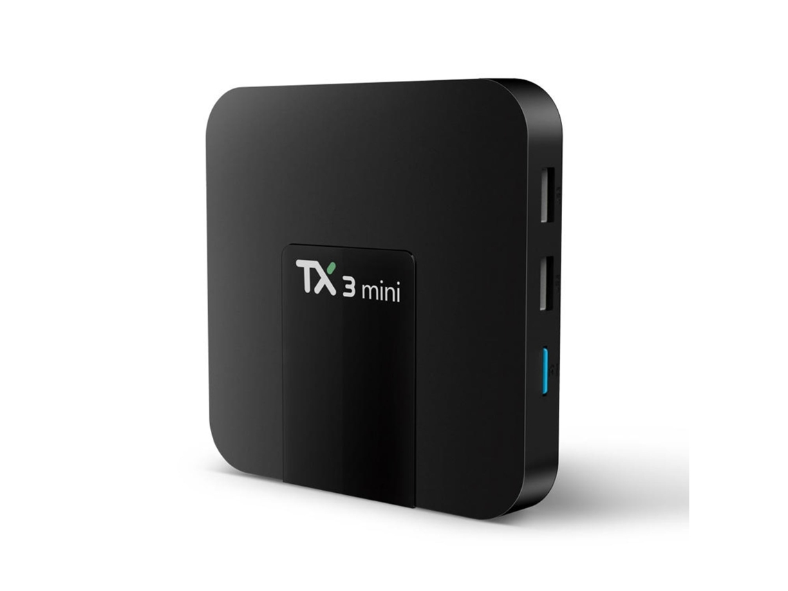 Smart TV Box TX3 Mini Sistema operativo Android 4K Ultra HD 2GB RAM Wi-Fi LED USB Portátil Hogar Oficina Compacto Duradero STELASPLEN