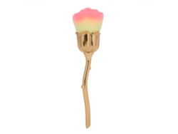Cepillo profesional con forma de rosa para eliminar el polvo de las uñas, cepillo portátil para polvo suelto y rubor.