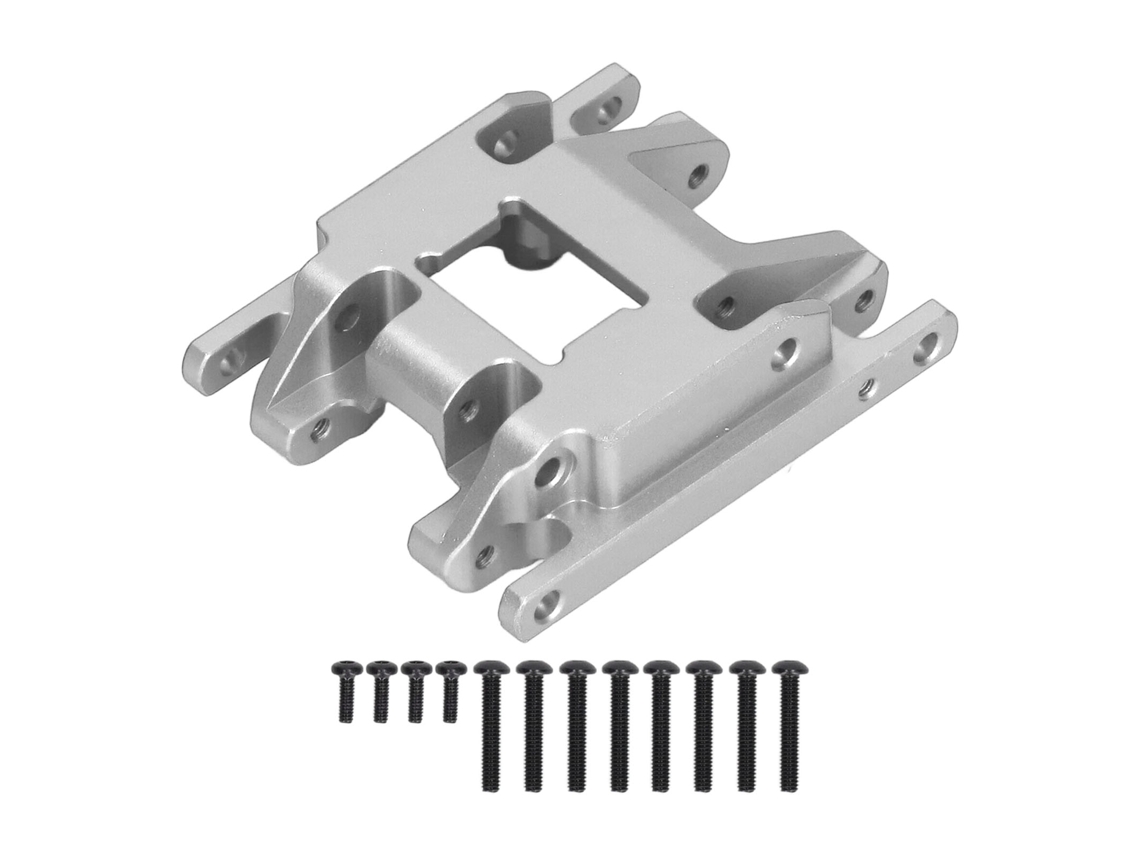 Ymsl Base De Caja De Engranajes Para Coche Rc Traxxas 1/18 Placa Deslizante Aluminio Resistente Alta Presión Plata Hxl