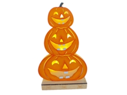 Decoración De Halloween Artesanal, Calabaza Iluminada Con Led, Árbol Fantasma Y Calabaza Espeluznante, Diseño Impermeable, Funciona Con Pilas, Decorac