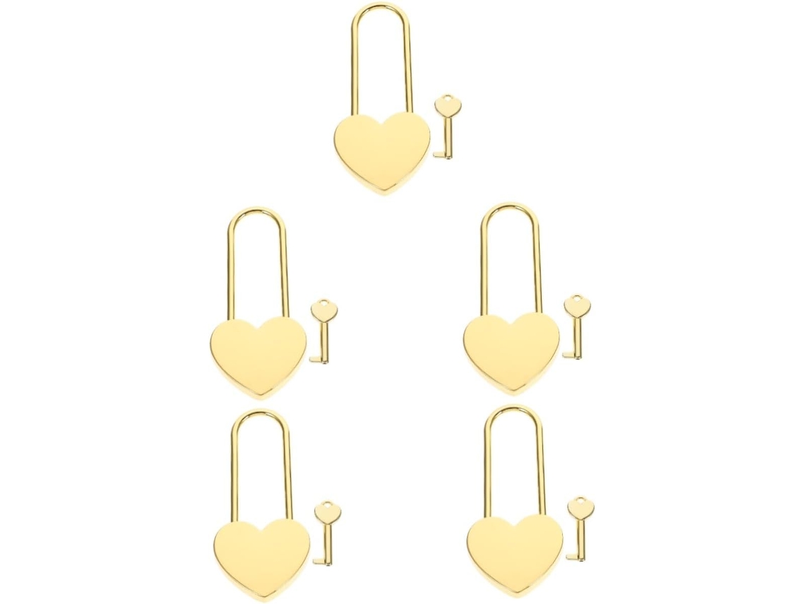 Juego De 5 Candados Pequeños Para Taquilla Con Maleta Pequeña Para El Día De San Valentín