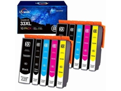 Cartucho Compatible Epson 10 Piezas (Reacondicionado Señales de Uso)