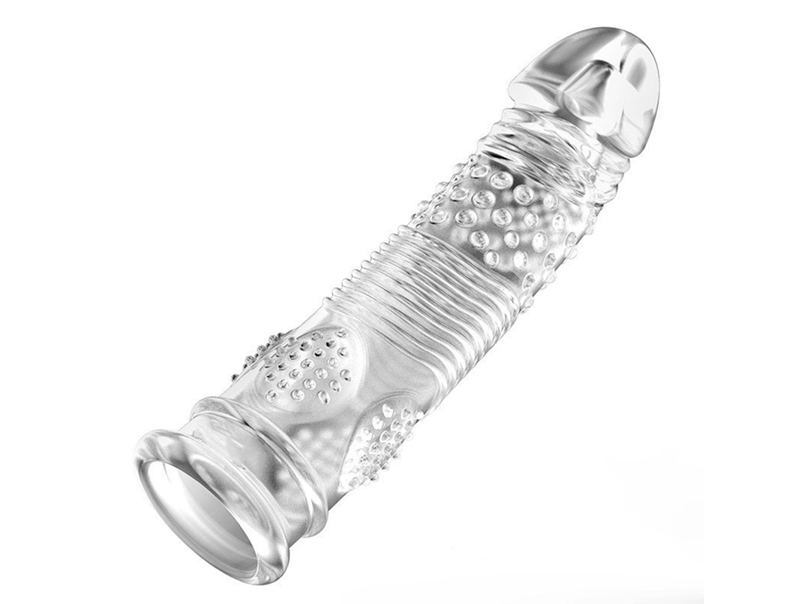 Preservativo Extendido Texturado Punto Latex Suave Para Hombres Manga Reutilizable