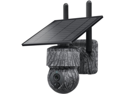 Cámara Solar Ptz De 5 Mp Con 4g Sim, Wifi, Panel De Audio Para Exteriores.
