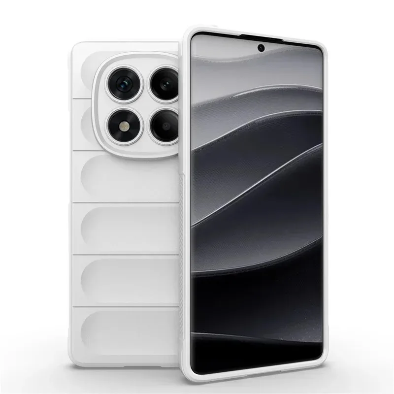 (blanco, Redmi Note 13 4g) Funda Para Teléfono Resistente A Golpes, Polvo Y Caídas, De Silicona Mate Que No Daña La Piel.