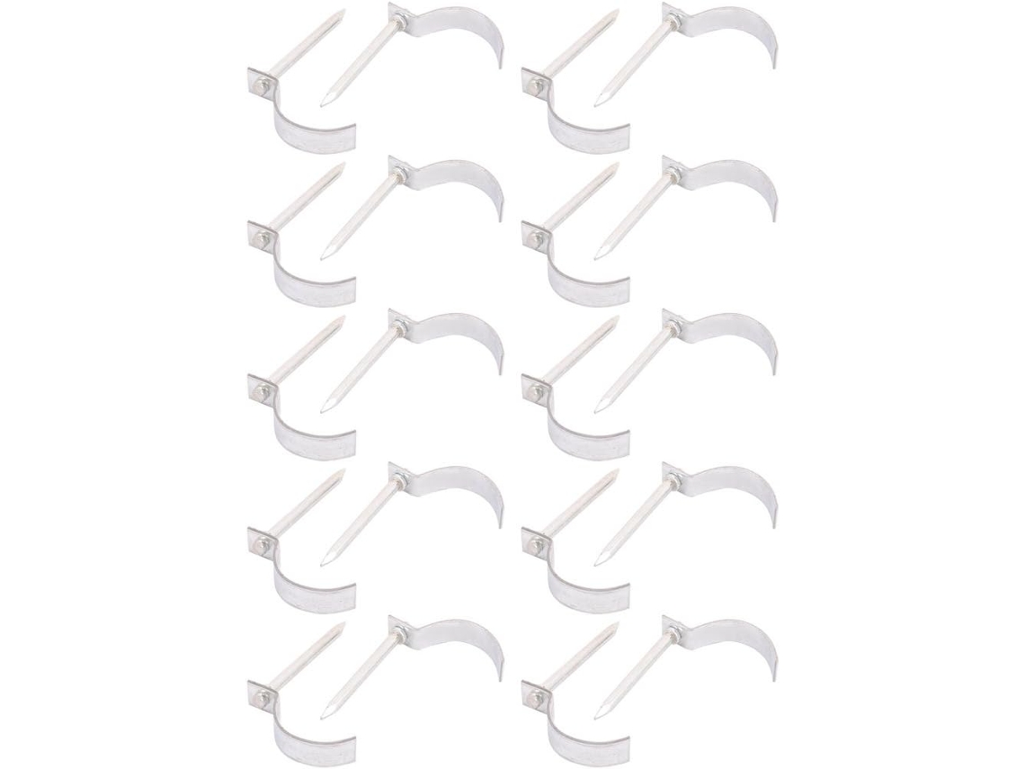 20 piezas de clavos de fijación para tuberías de acero al carbono, de un solo lado, para diámetro de 32 mm, CHABERLU
