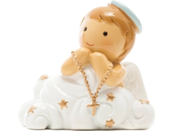 Figura Decorativa LITTLE DROPS OF WATER Ángel de la Guarda Nube (Blanco y Azul - Resina)