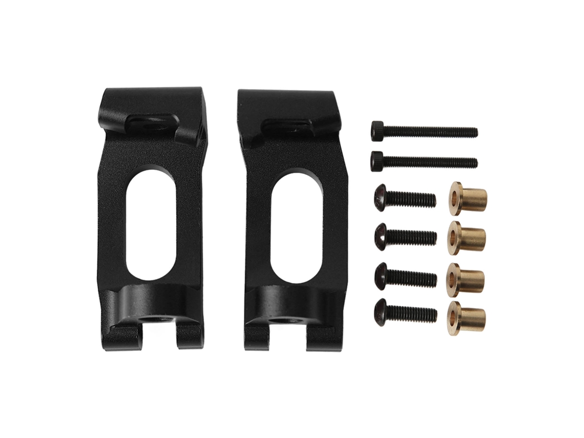Pieza de mejora de soporte de buje delantero de aluminio para Traxxas Sledg 4wd 1/8 RC Carrier Negro