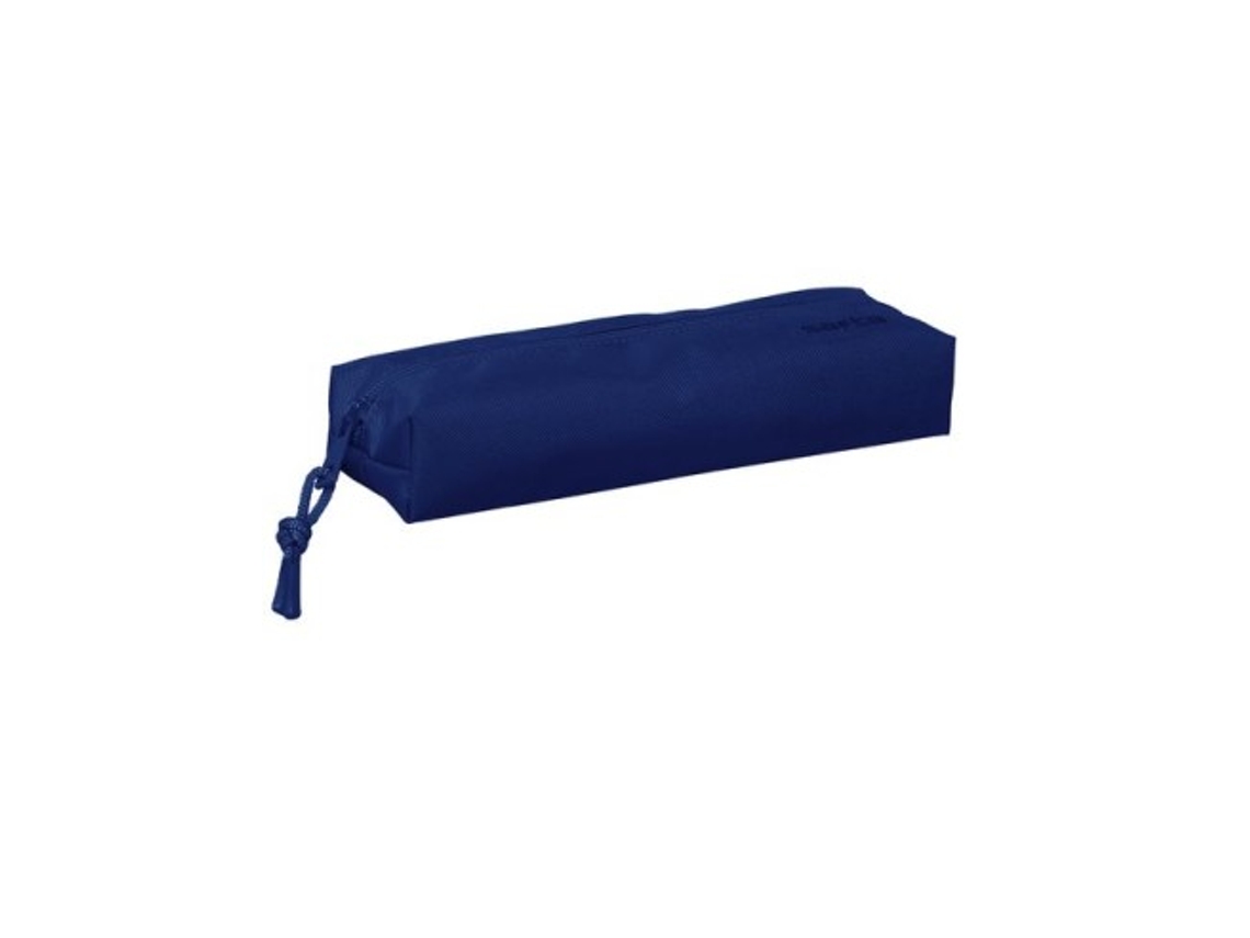 Estuche rectangular con goma 22 cm Safta Azul Oscuro 22x4x7 cm