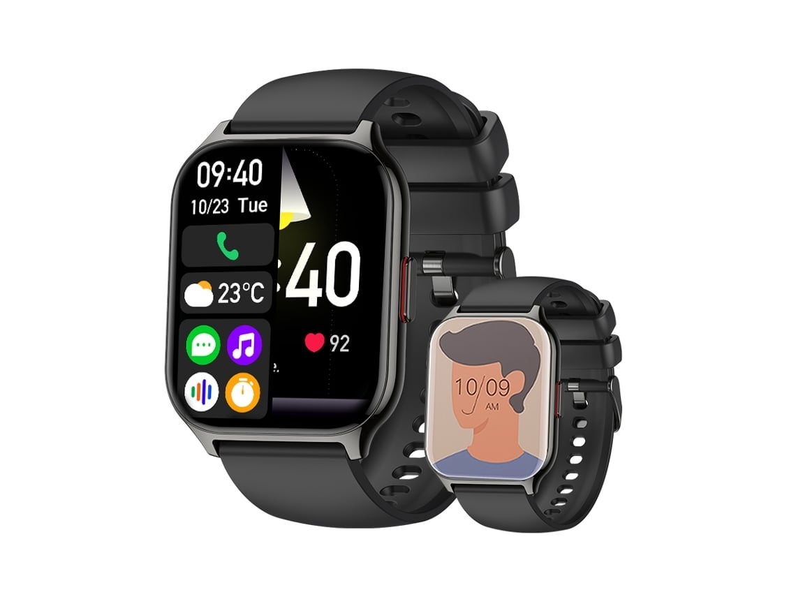 Reloj inteligente Chennnls P95 de 2,1 pulgadas con pantalla TFT y 24 modos deportivos para mujer - Rosa