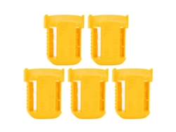 5 Piezas Estante De Almacenamiento Para Baterías De Litio Con Correa Y Ranura Para Milwaukee M18 18v Amarillo