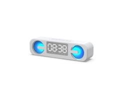 (blanco) Altavoz Bluetooth Rgb De 10 W Con Función De Despertador Inalámbrico