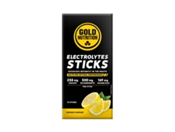 Barritas de electrolitos sabor limón, 10 unidades, Goldnutrition