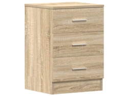 Mesita de noche exclusiva de madera de roble de Sonoma Maison