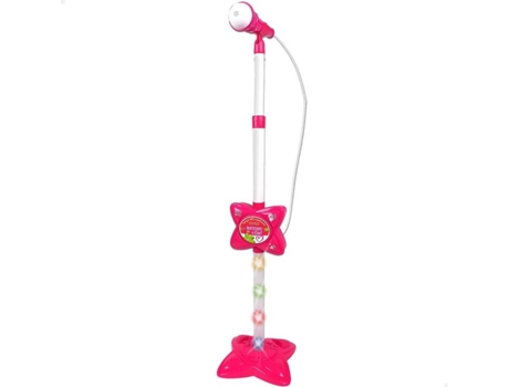 Micrófono BONTEMPI De Escenario Fucsia (Edad Mínima: 3 Años - 17x70-100 cm)