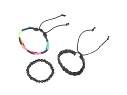 3 Pulseras De Cuero Trenzado Arcoíris, Orgullo Lgbt Para Hombres, Mujeres Y Parejas.
