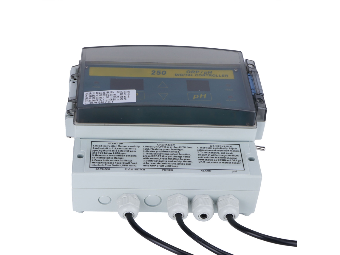 Detector de calidad del agua pH ORP para bañera y piscina 220 V