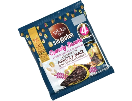 Barritas de Arroz y Maíz Con Chocolate Negro DIET-RADISSON (68 g)
