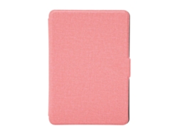 Funda protectora de piel sintética con estampado de tela para Kindle Paperwhite 123, color dorado claro (rosa)
