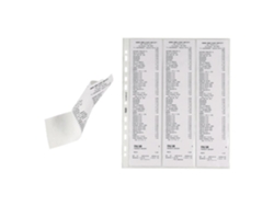 Bolsa perforada lineal favorita 70 x 300 mm para 6 paquetes de hojas transparentes 10