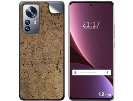 Carcasa para Xiaomi 12 Pro 5G TUMUNDOSMARTPHONE Vinilo Textura Corcho Multicolor
