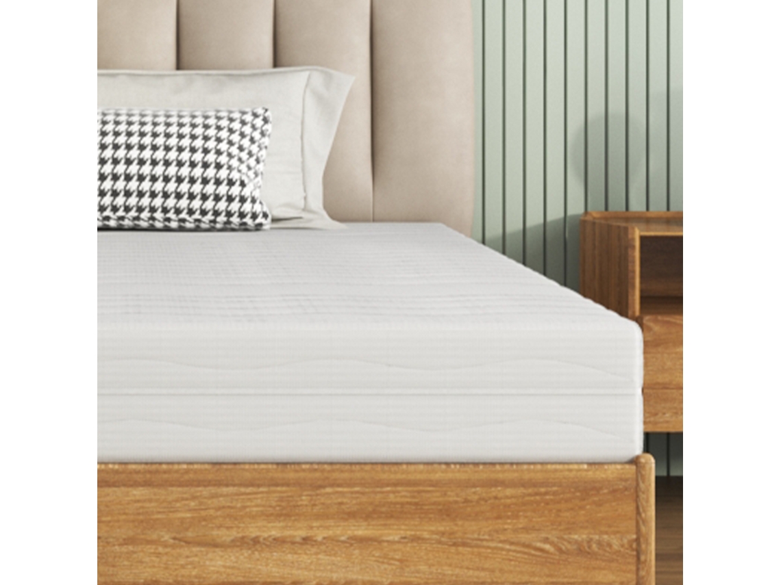 Colchón Ergonómico De Espuma, De 140x200 Cm, Con Funda 3d Lavable.