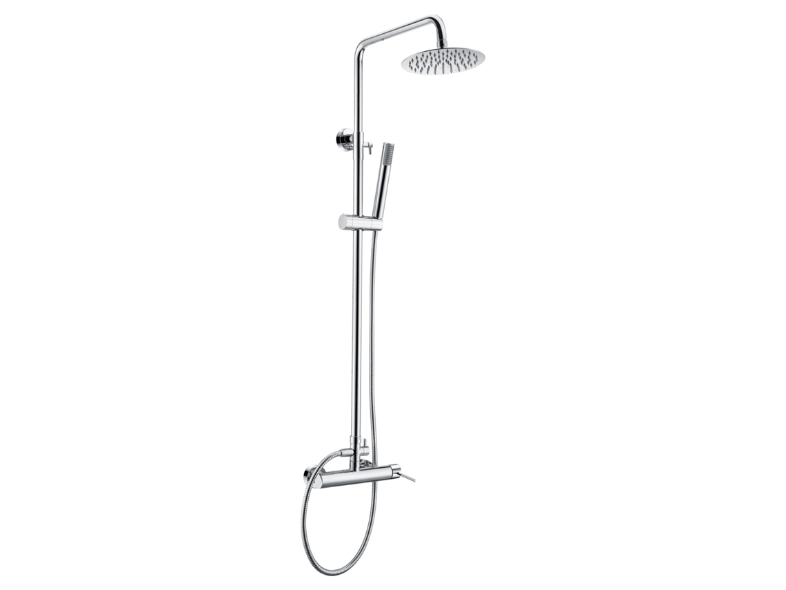 Conjunto Columna de ducha Monomando con barra extensible 95-125cm Cromo MICE COLLECTION