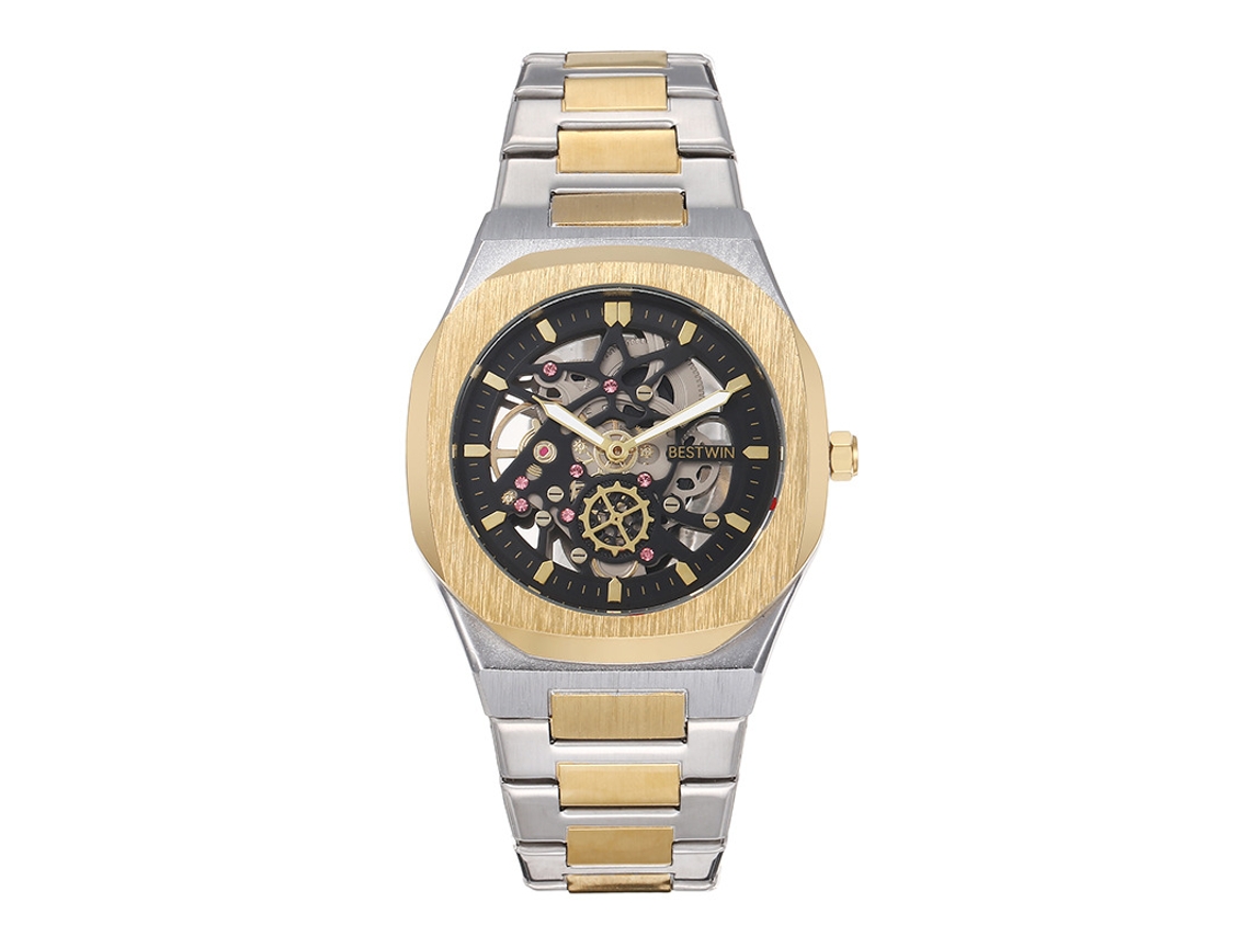 Reloj De Moda (negro) Reloj Mecánico De Imitación