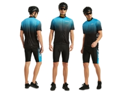 Conjunto De Ropa De Ciclismo Para Hombre Con Maillot Y Culotte Con Espuma 5d Transpirable Y De Secado Rápido.