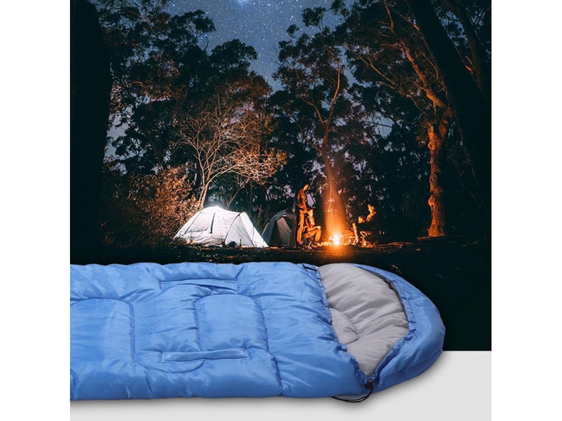 Sacola De Dormir Envelope Capuz Leve Para Camping, Trekking E Mochilão Com Alta Isolamento Térmico
