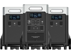 Estación de Energía Portátil P310 con 2x Batería de Expansión P310 AFERIY 11520Wh Batería LiFePO4 y 2200W Salidas AC 4000W Pico para Hogar Camping RV