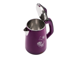 Hervidor eléctrico de cocina, hervidor eléctrico rápido, hervidor saludable, doble capa anti-hervor seco Mdug (morado)