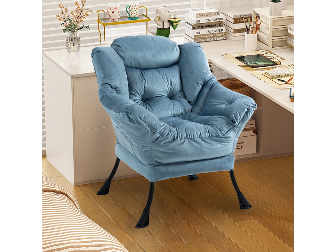 Sillón Metálico Con Bolsillo Lateral Para Dormitorio O Balcón.
