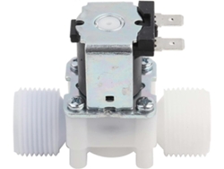 Válvula Solenoide 3/4" Dn20 De 12v Cc N/c Para Agua Con Interruptor De Flujo, Conexión Rosca Externa, 0.02-0.8 Mpa