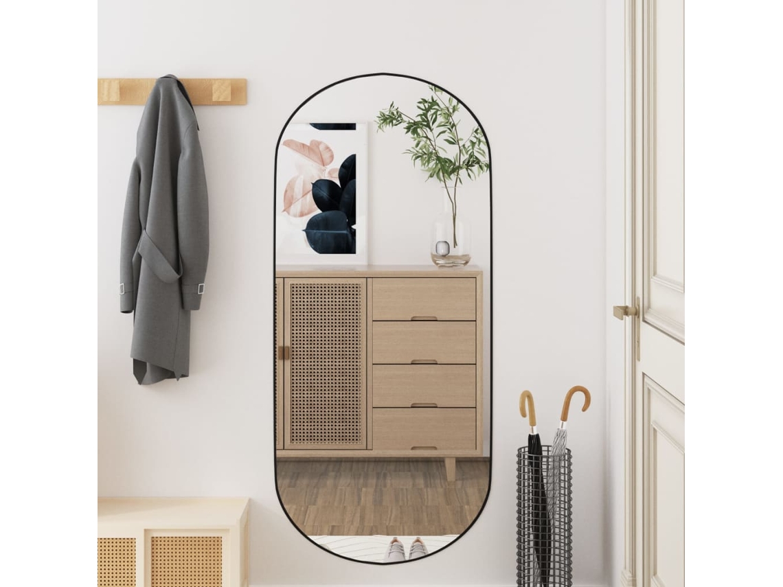 Espejo de Pared Oval 40X90 cm Vidrio Decoración