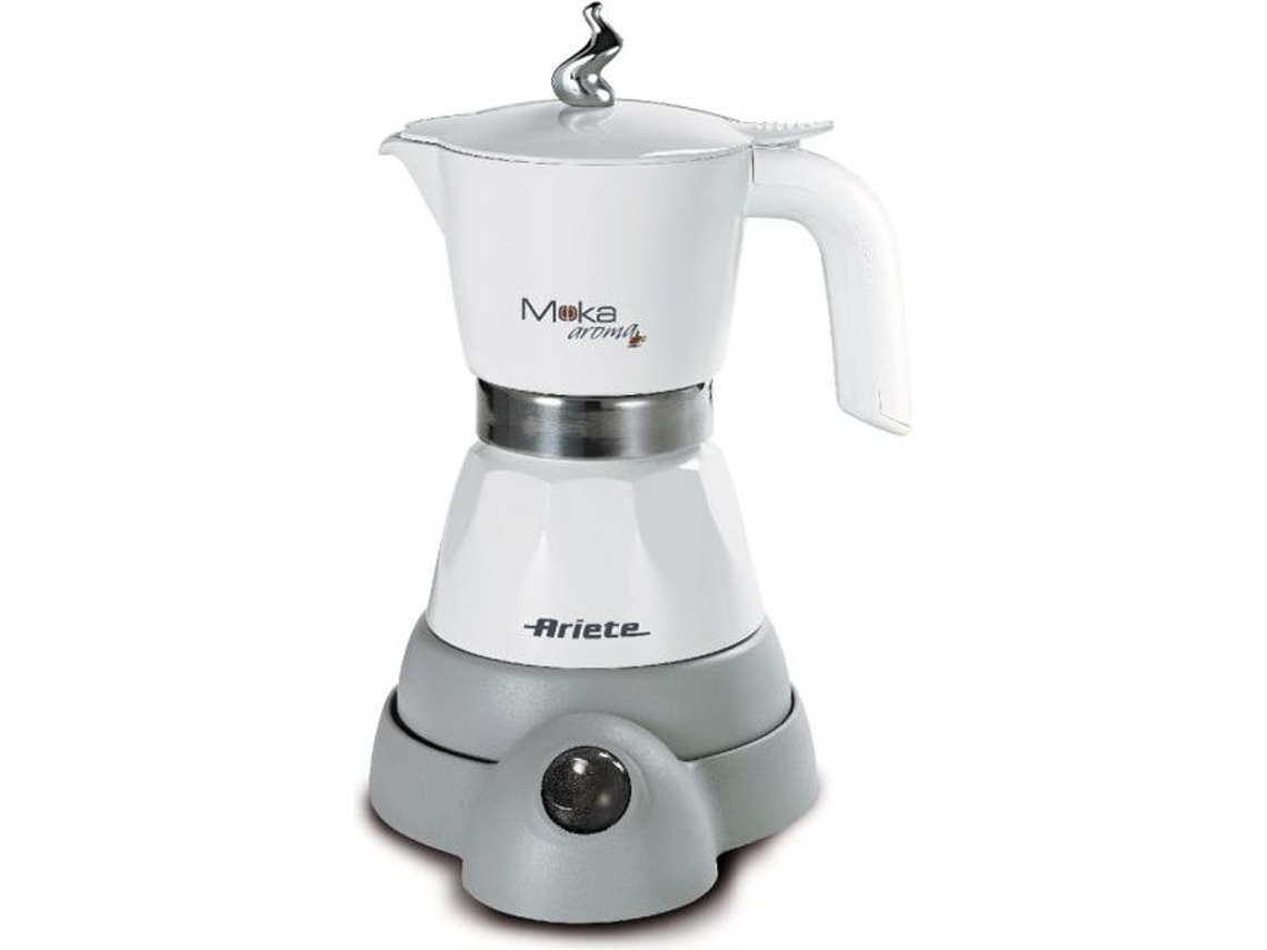 Cafetera eléctrica Ariete Moka Aroma negra de 480 W y 4 tazas.