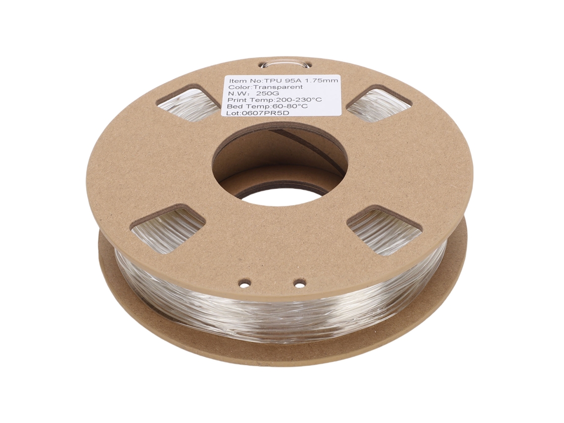 Filamento Para Impresora 3d (alta Elasticidad, Flexible) Paquete De Filamento Tpu De 250g Y 1.75mm