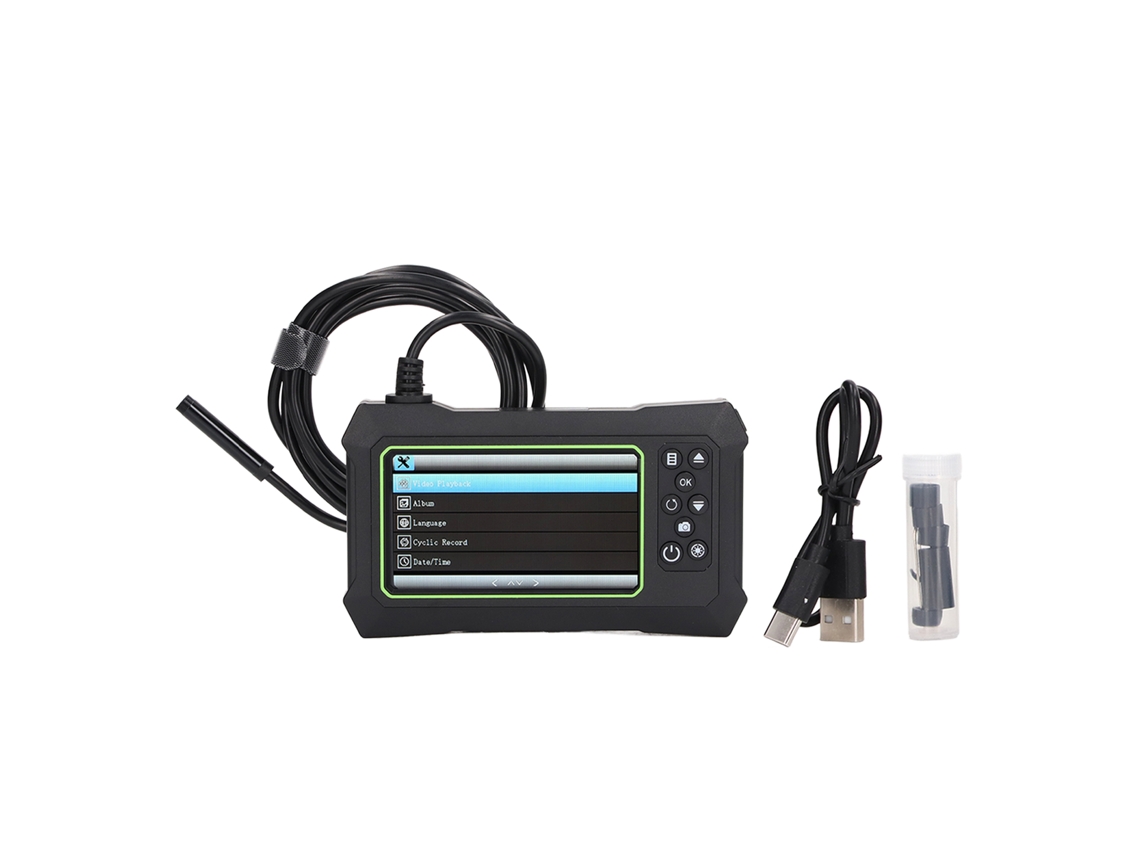 Endoscopio Con Cámara, Pantalla Lcd De 8 Mm Y 4,3 Pulgadas, Resistente Al Agua Ip67 Hasta 2 M Para Inspección.