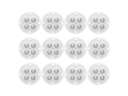 Juego De 12 Ruedas Giratorias Blancas De 360° Para Muebles, Ruedas Pequeñas.
