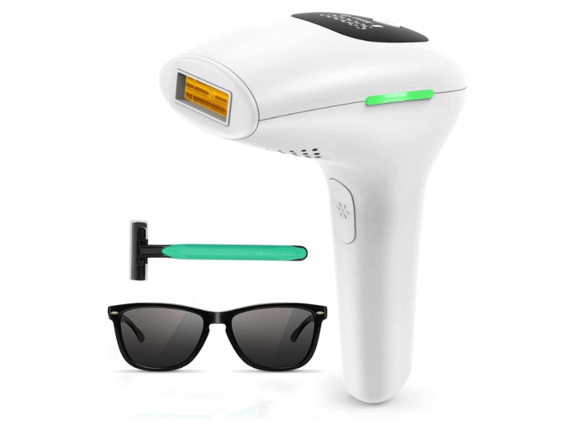 Máquina de depilación láser IPL Yizhood 999,999 destellos 5 configuraciones Blanco