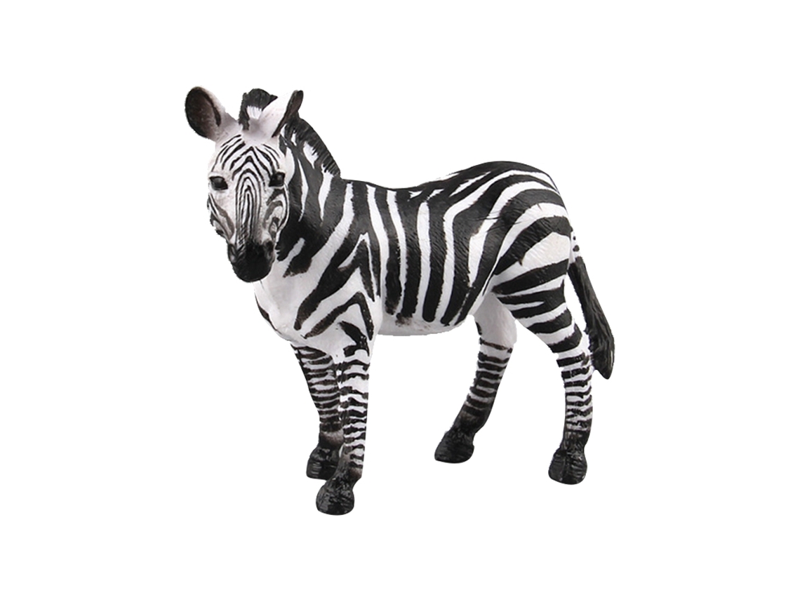 Figura De Juguete Realista De Plástico Simulada De Un Animal Salvaje Africano: Madre Cebra