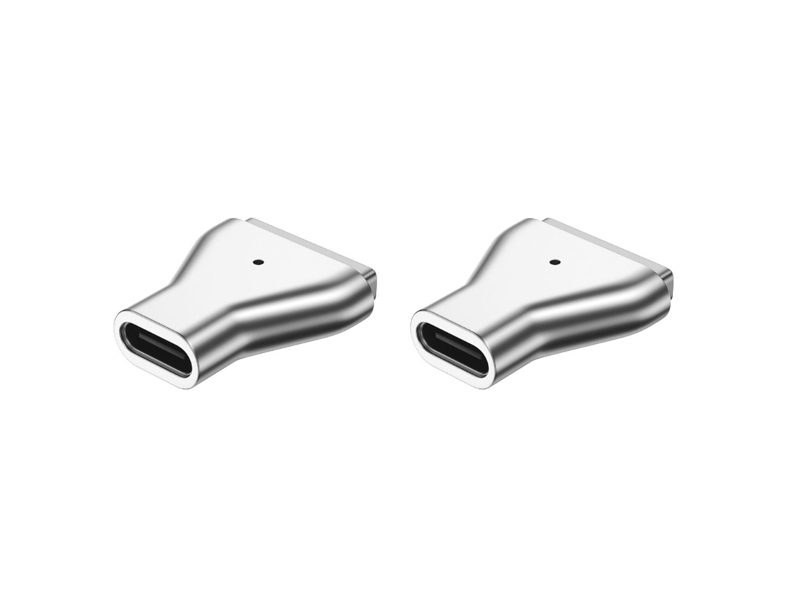 (paquete De 2) Adaptador Pd Magnético Usb Tipo C De Aleación De 100 W, Convertidor De Enchufe De Carga