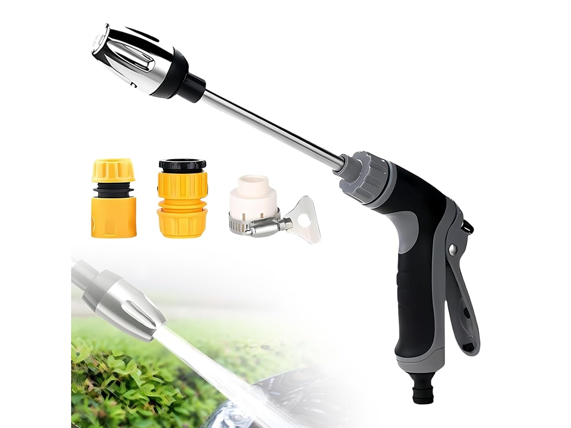 Limpiador Turbo Para Manguera De Jardín, Boquilla De Alta Presión Con 3 Conexiones, Modelo Dos En Uno
