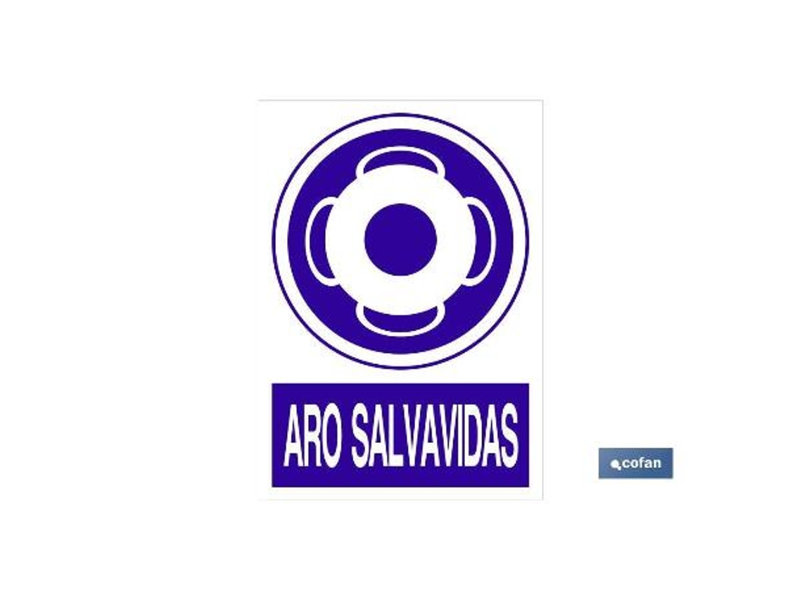 Señal poliestireno 420x297mm aro salvavidas