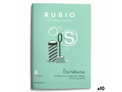 Cuaderno de escritura y caligrafía RUBIO Nº8 A5 Español 20 Hojas (10 Unidades)