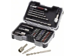 Conjunto de Puntas de Atornillar y Brocas BOSCH 35 Un - Cyl-3 - Extra Hard - Ph - Pz - Sl - H - T